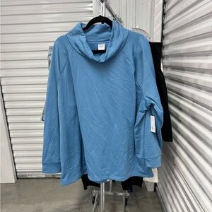 Jockey | Blue Cowl Neck Pullover | size 3X